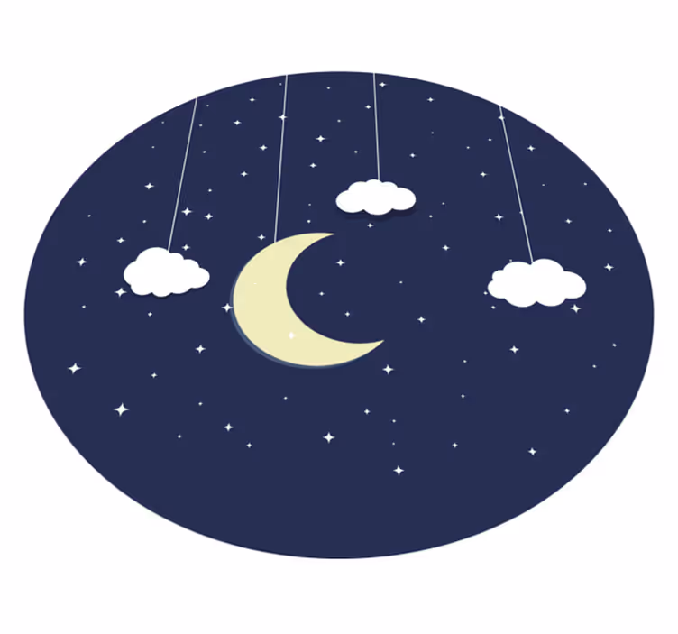 Csillagos éjszakai csillag bakelit szőnyeg - TenStickers