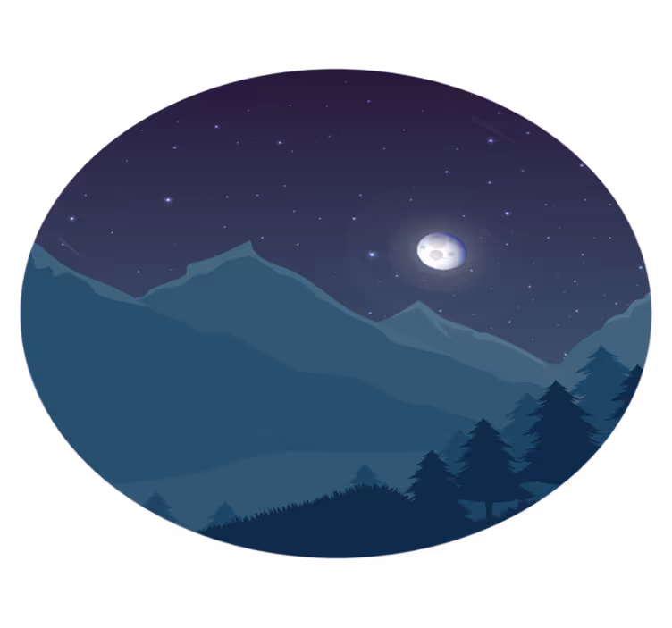 éjszakai égbolt jellegű vinil szőnyeg - TenStickers