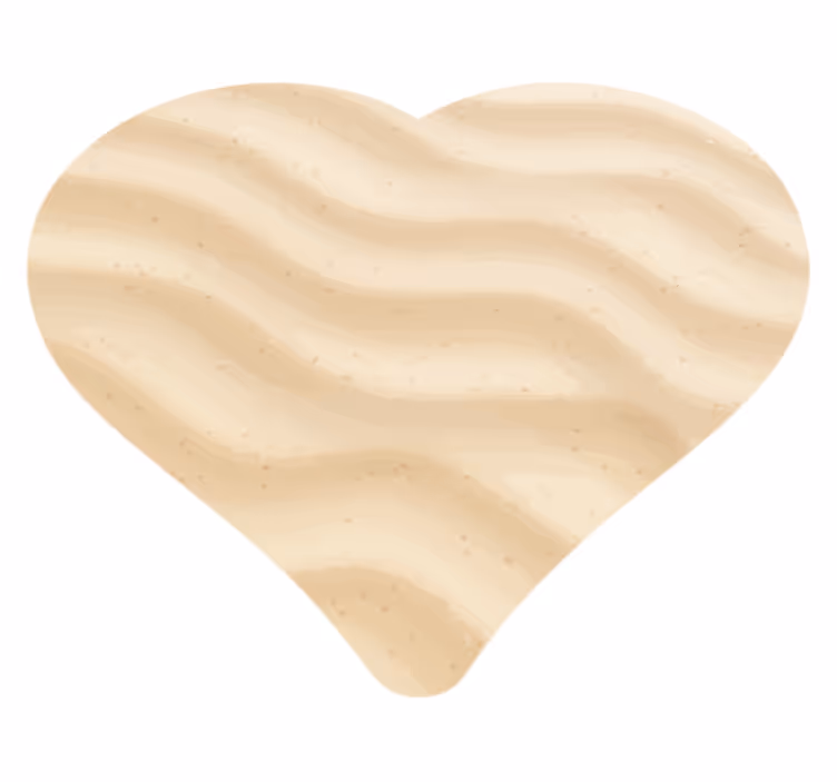 Strand szerelem modern vinyl szőnyeg - TenStickers