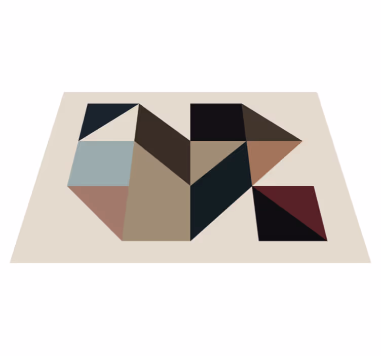 Vinil szőnyeg geometriai alakzatok geometriai szőnyegek - TenStickers