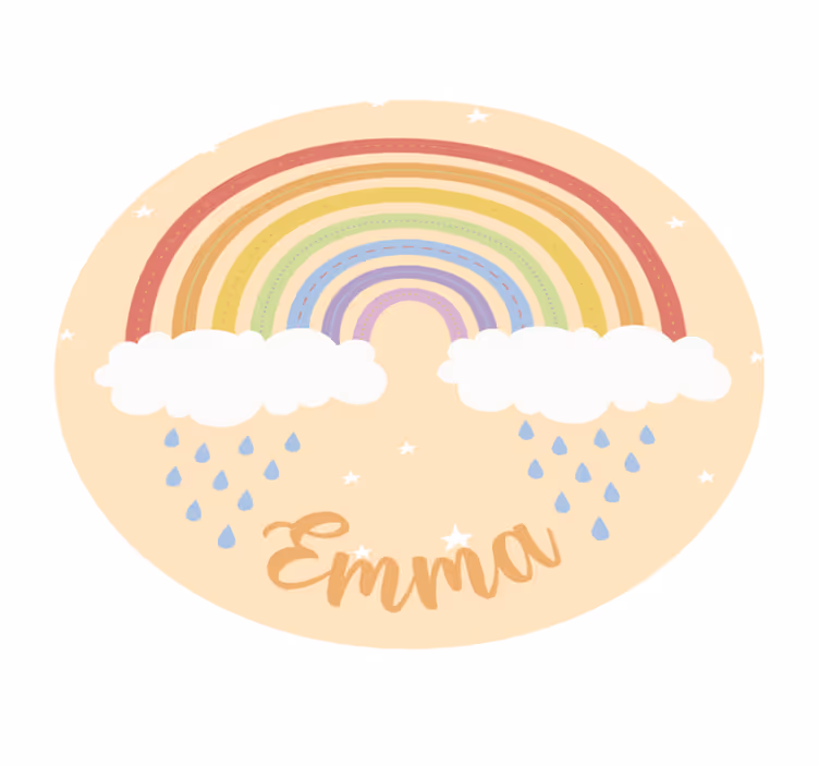 Személyre szabott szivárvány vinyl szőnyeg - TenStickers
