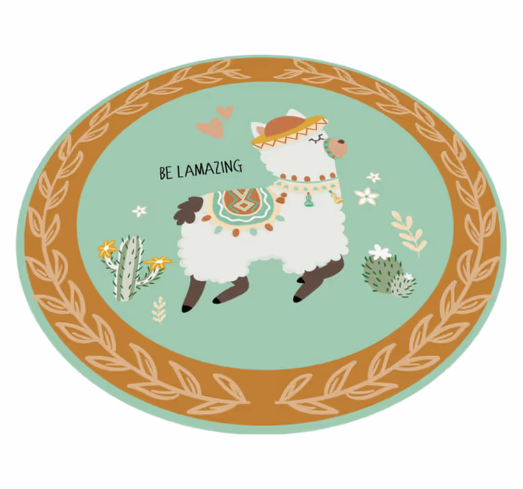 Legyen láma vinil szőnyeg állat - TenStickers