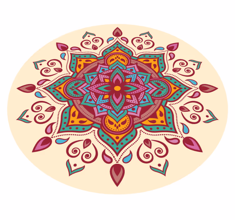 Vinil szőnyeg mandala művészet - TenStickers