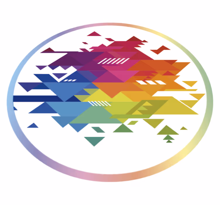 Színes forma gyerek vinyl szőnyeg - TenStickers
