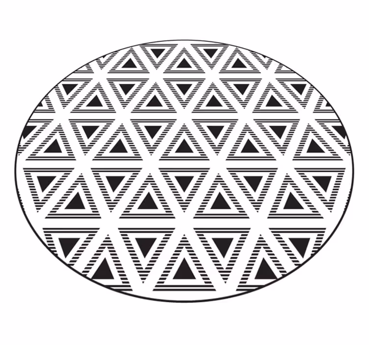 Geometriai háromszög kompozíció vinil szőnyeg geometriai - TenStickers