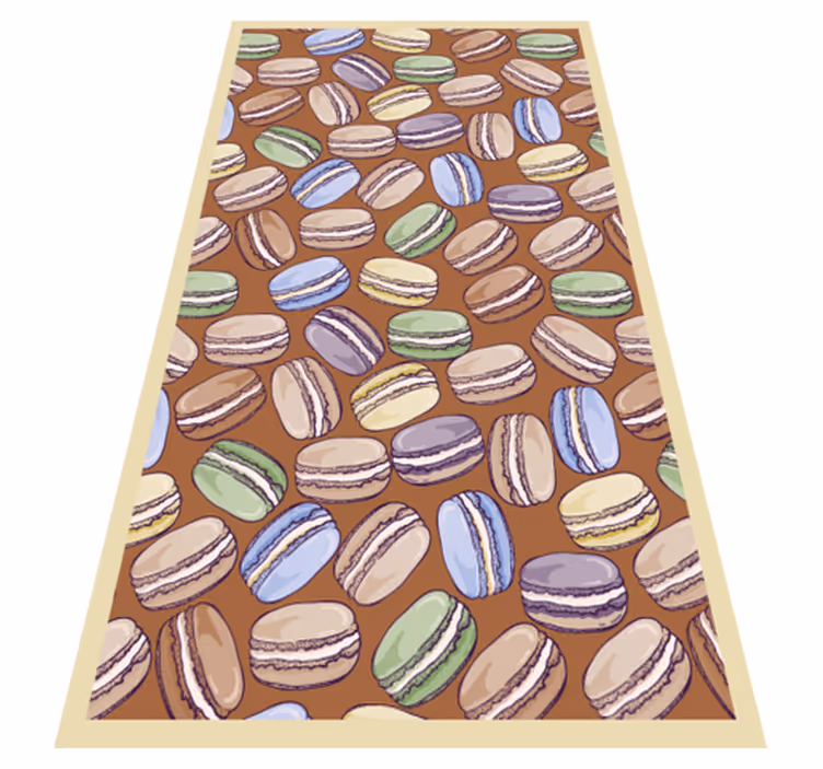 Vinil szőnyeg konyhai macarons modern szőnyeghez - TenStickers