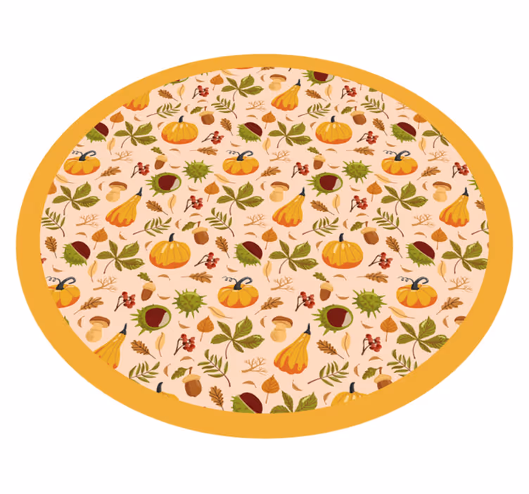 Vinil szőnyeg konyhai őszi hangulatú fa padlóhoz - TenStickers
