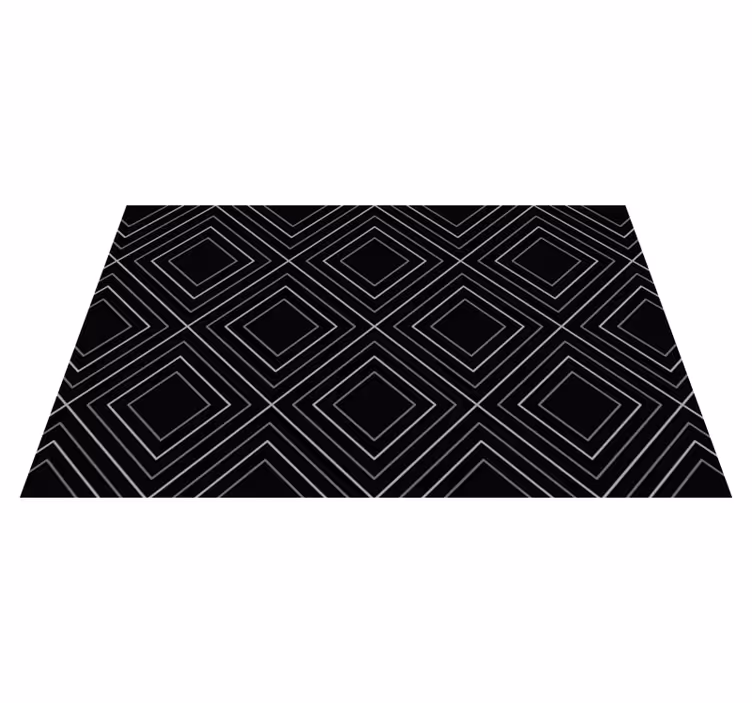 Monokromatikus geometriai vinil szőnyeg geometriai - TenStickers