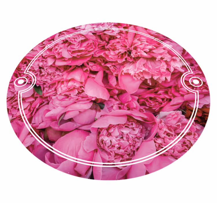 Pünkösdi rózsa virágos vinilszőnyeg - TenStickers