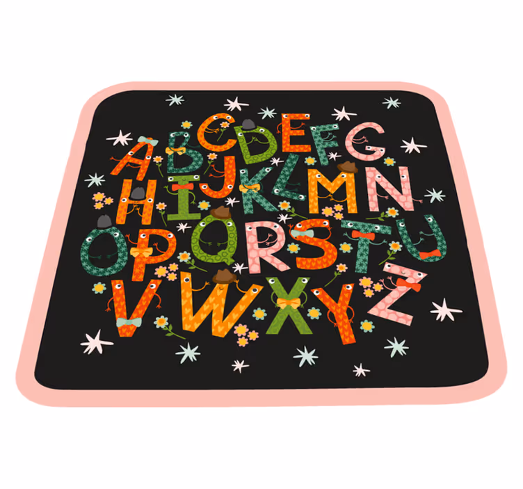 ábécé varázslat vinil szőnyeg ábécé - TenStickers