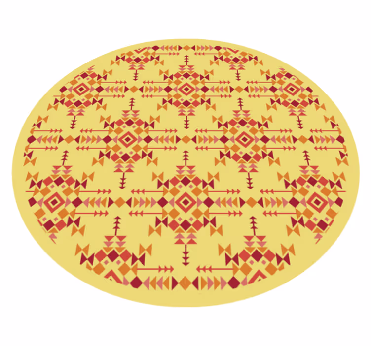 Etnikai szimmetria vinil szőnyeg etnikai - TenStickers