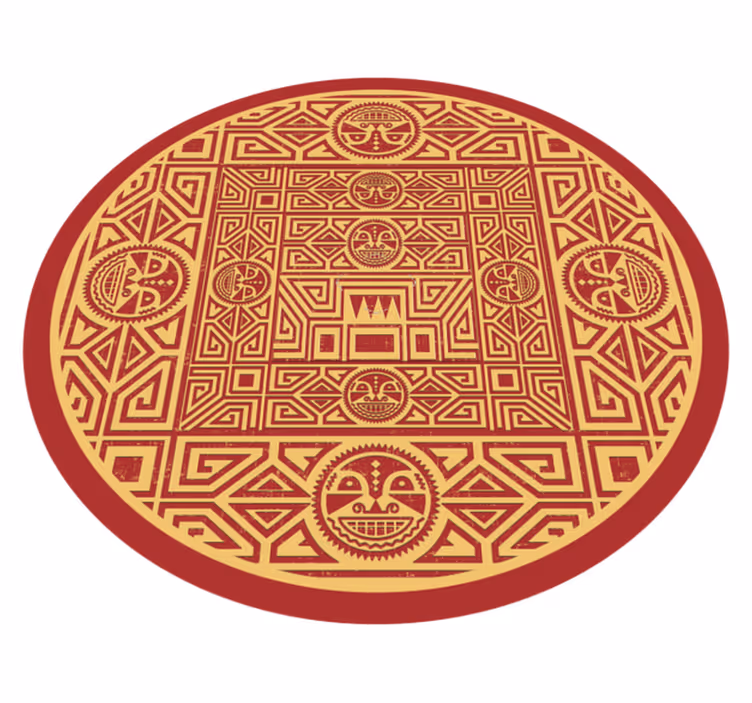 Törzsi mandala vinil szőnyeg mandala - TenStickers