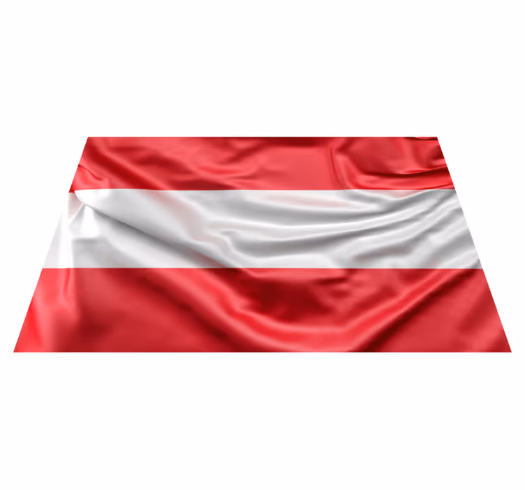 Osztrák zászló modern bakelit szőnyeg - TenStickers