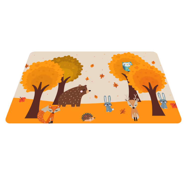 Aranyos vadállatok állati szőnyeg - TenStickers