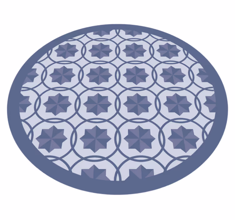 Szimmetrikus geometriai minta vinil szőnyeg geometriai - TenStickers