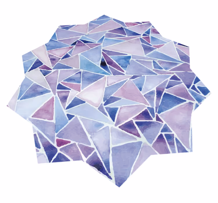 Modern geometriai elrendezés vinil szőnyeg mozaik - TenStickers