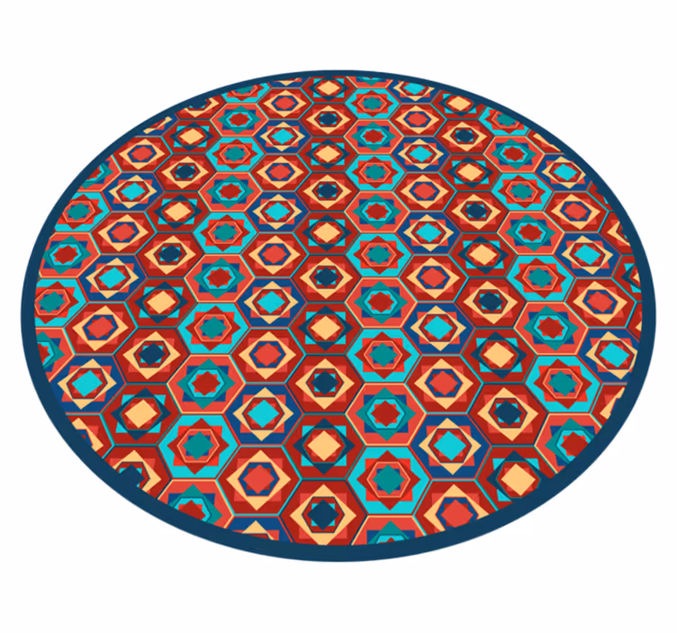 Geometriai harmónia kör vinil szőnyeg geometriai - TenStickers