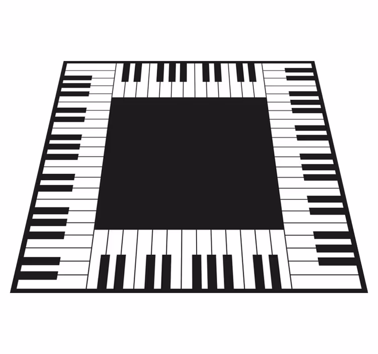 Vinil szőnyeg konyhai zongora modern szőnyeg - TenStickers