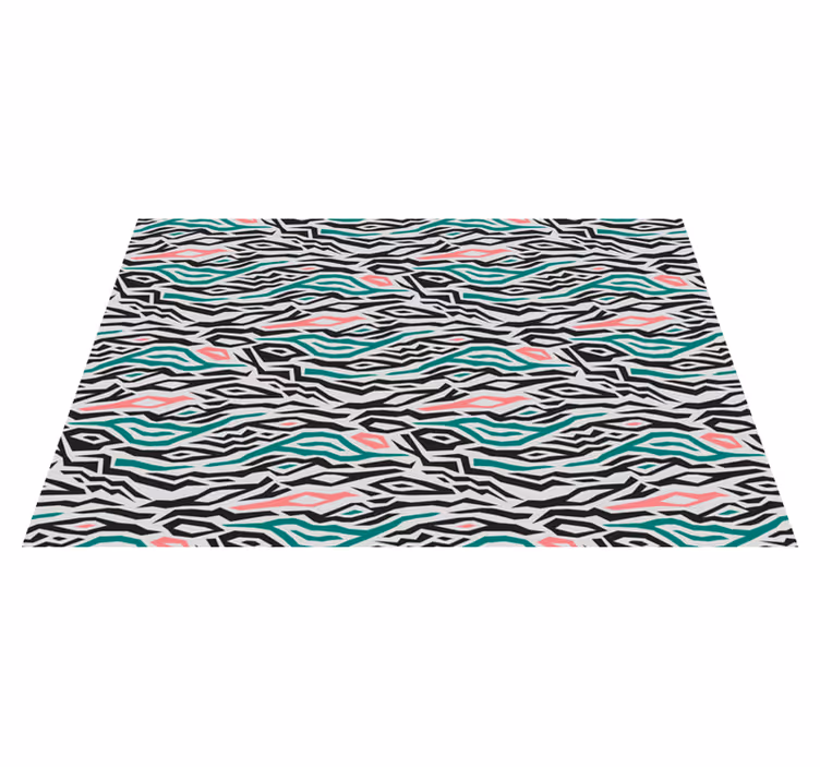 Zebra mintás állati nyomtatású vinilszőnyeg - TenStickers