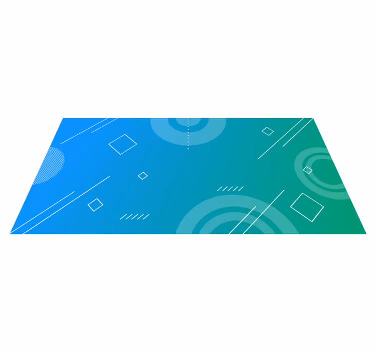 Absztrakt geometriai színátmenet vinil szőnyeg geometriai - TenStickers