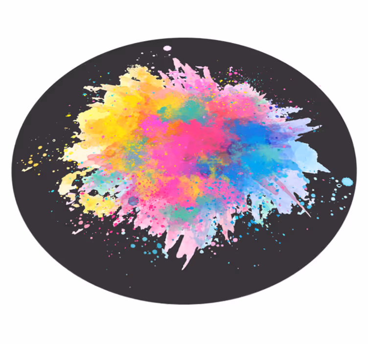 Színes splash robbanás vinil szőnyeg struktúra - TenStickers