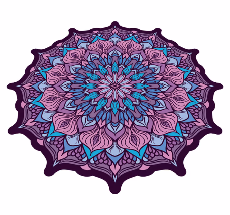 Boho mandala mintás mandala vinyl szőnyeg - TenStickers