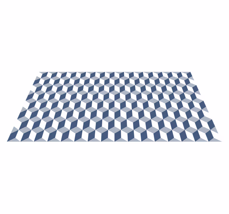 Csempe kék árnyalatú modern szőnyeg - TenStickers