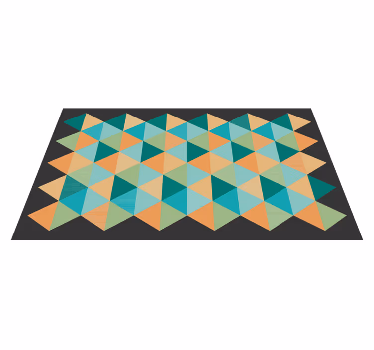 Geometrikus mintás kompozíció vinil szőnyeg geometriai - TenStickers