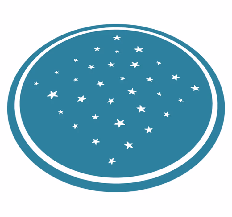 Csillagmotívum vinil szőnyeg csillagok - TenStickers
