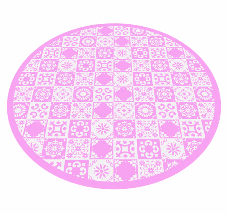 Mandala ihlette kör vinil szőnyeg mandala - TenStickers