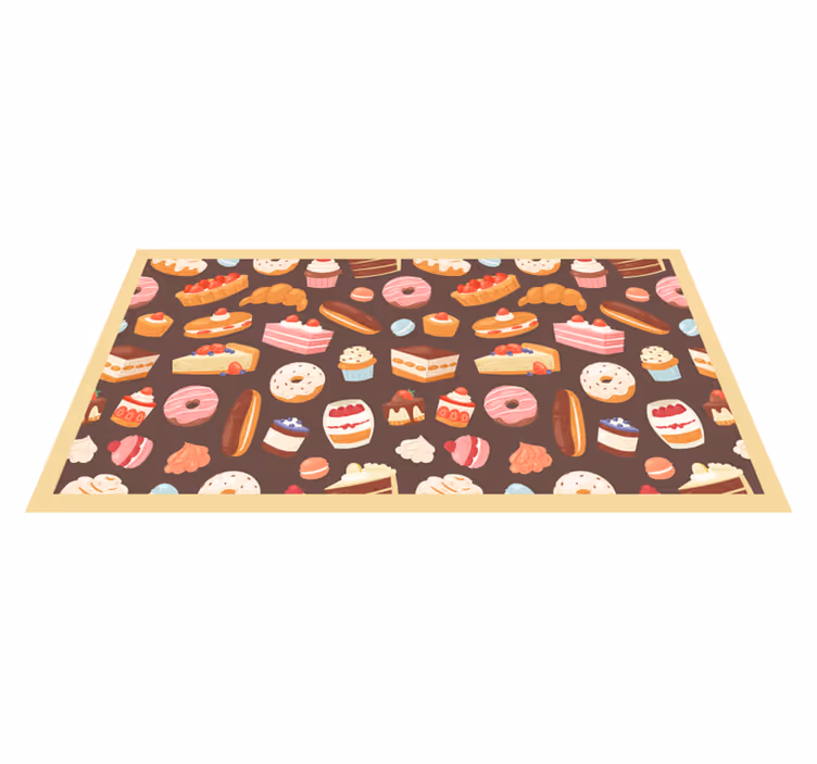 Yummi desszert konyhai padlólapok - TenStickers