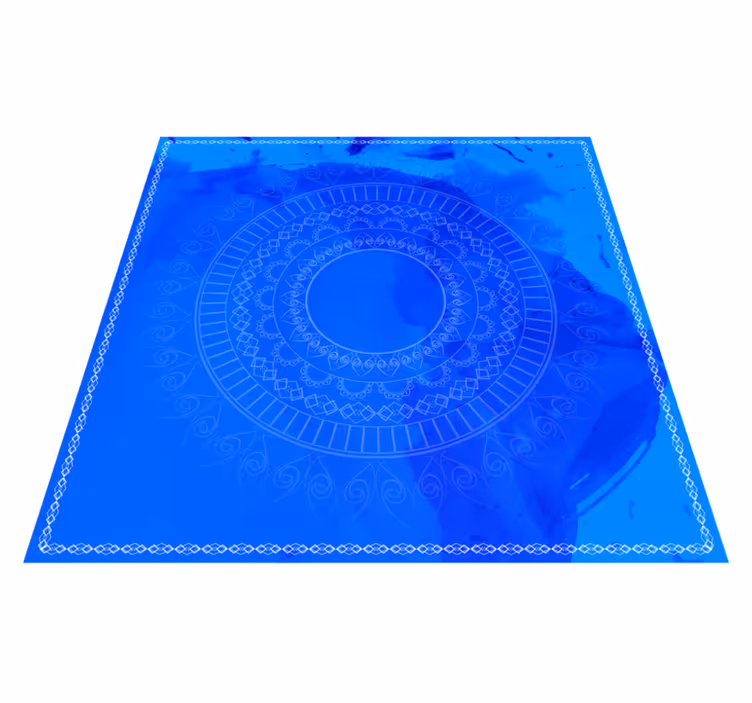 Mandala meditációs kör vinil szőnyeg mandala - TenStickers