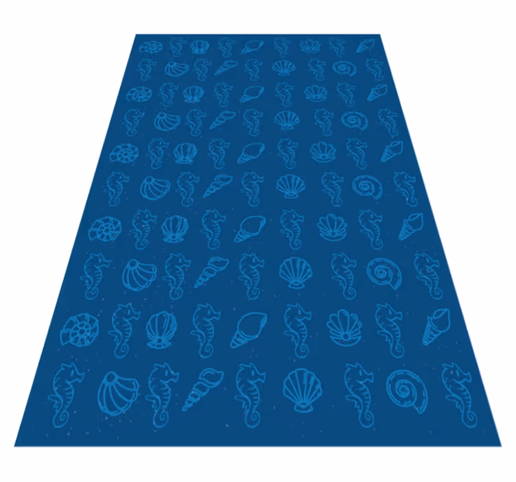 Tengeri motívumok illusztráció vinil szőnyeg állat - TenStickers