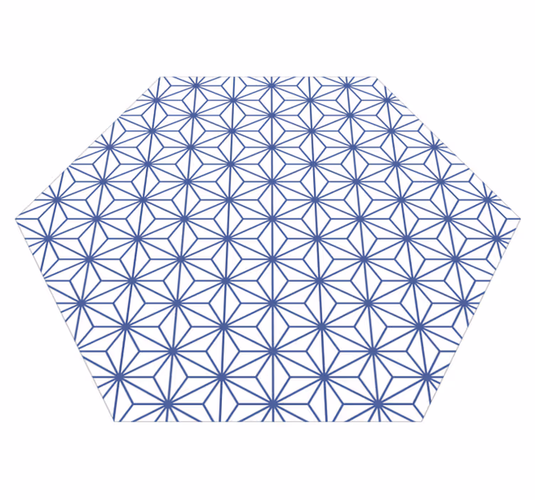 Geometriai csillag minták vinil szőnyeg geometriai - TenStickers