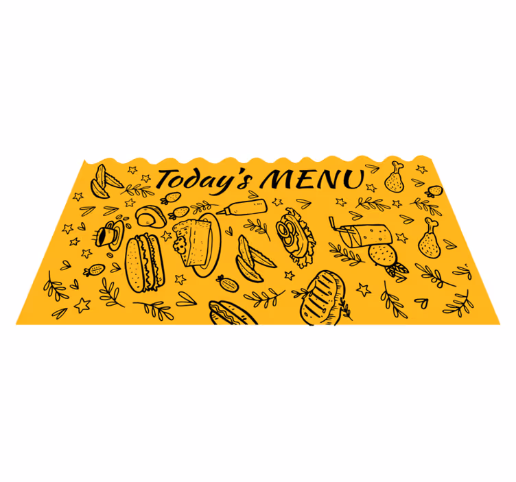 Mai menü konyha padlólapok - TenStickers