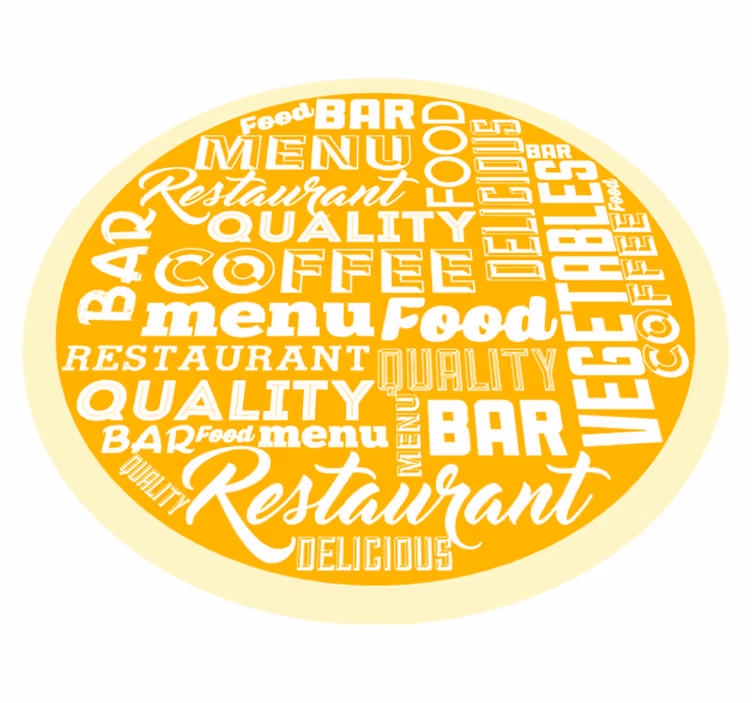 Különböző konyhai idézetek bakelit szőnyeg - TenStickers