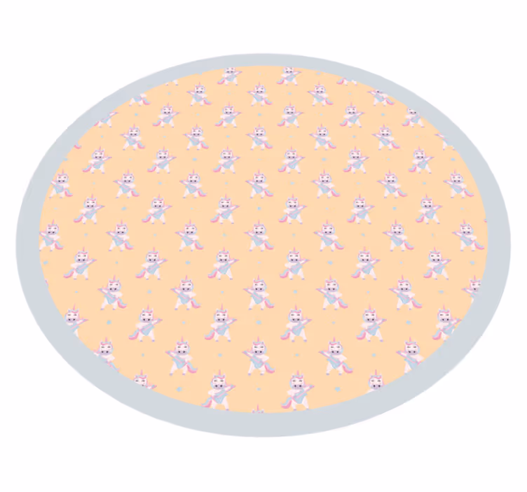 Nyuszi gömbölyű vinil szőnyeg óvodák - TenStickers