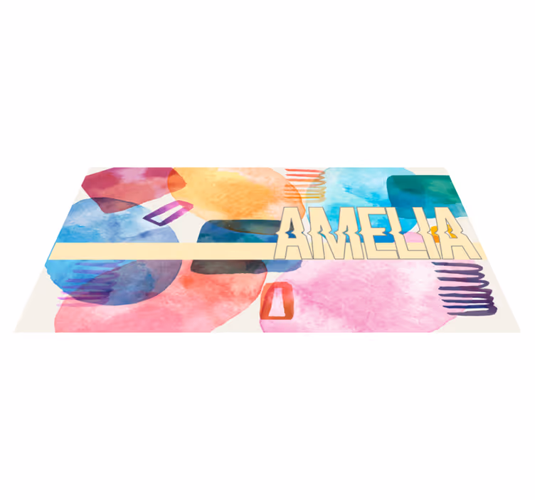 Személyre szabott név Vinil szőnyeg nevekkel - TenStickers
