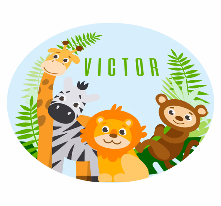 Testreszabható állatok személyre szabott szőnyeg - TenStickers