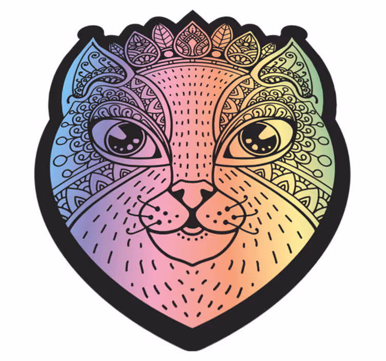 Macska éjjel kollázs hálószoba szőnyeg - TenStickers