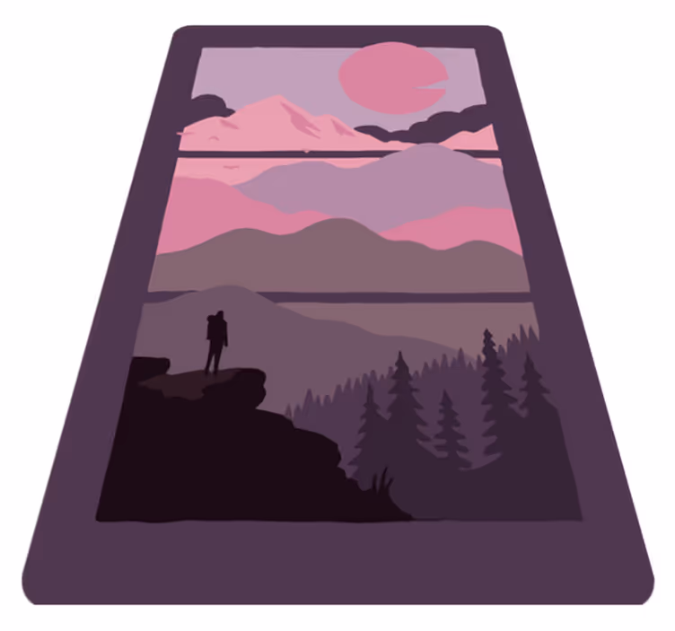 Sziluettjei vadon vinil szőnyeg természet - TenStickers