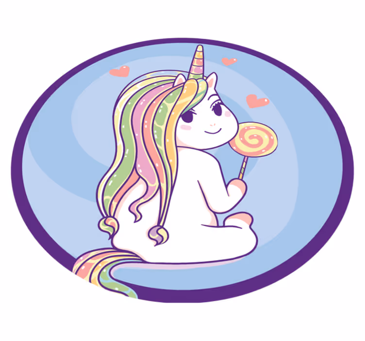 Anime egyszarvú állati vinilszőnyeg - TenStickers