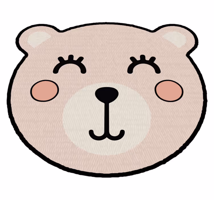 Lány anime medve állat szőnyeg - TenStickers