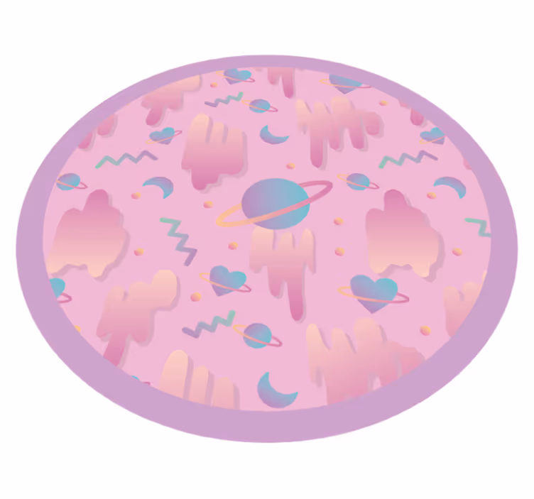 édességek az űrben gyerekek vinyl szőnyeg - TenStickers