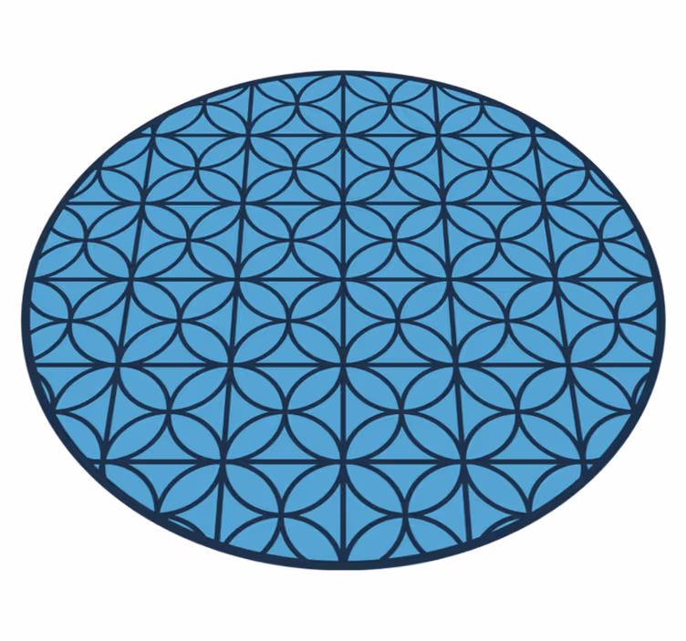 Kör alakú geometriai vinil szőnyeg geometriai - TenStickers