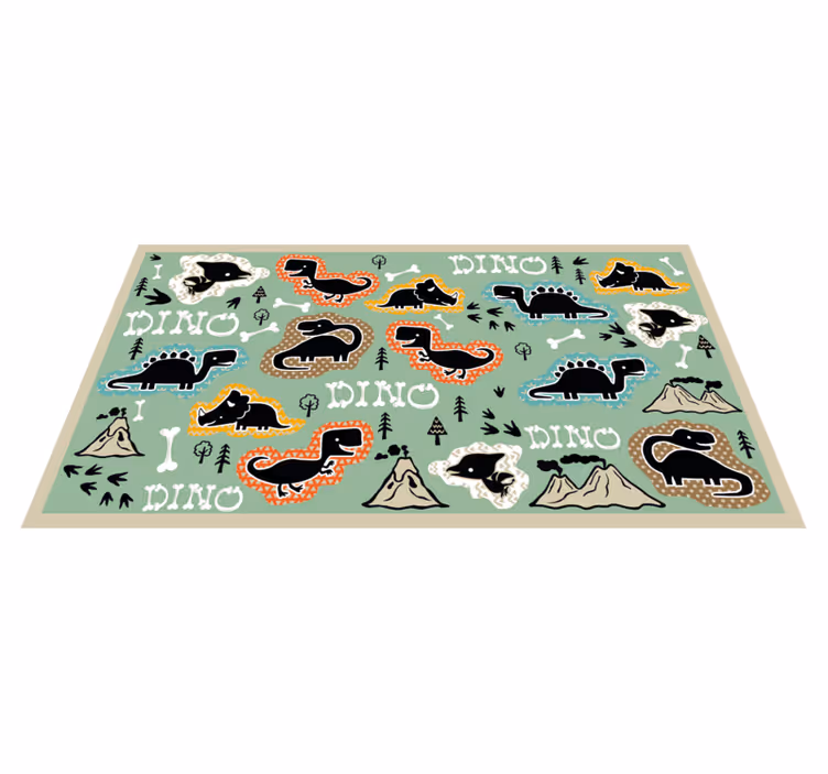 Dinoszaurusz csont mintás állati szőnyeg - TenStickers