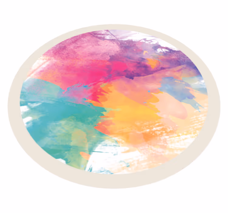 Absztrakt színes design modern szőnyeg - TenStickers