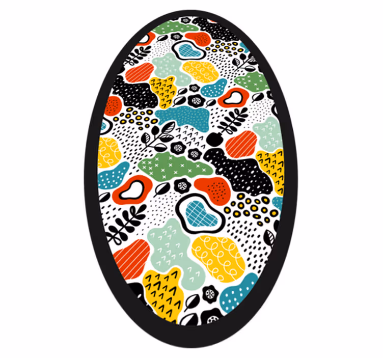 Színes absztrakt design modern szőnyeg - TenStickers