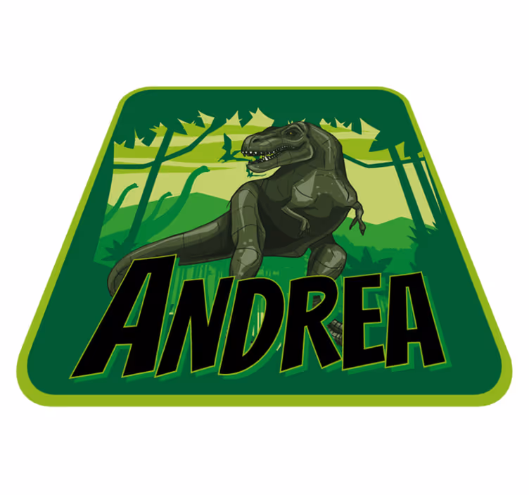 Reális dinoszaurusz háttér személyre szabott szőnyeg - TenStickers