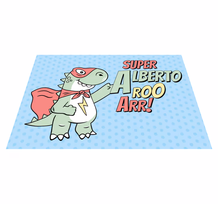 Szuperhős dinoszaurusz vinil szőnyeg mások - TenStickers